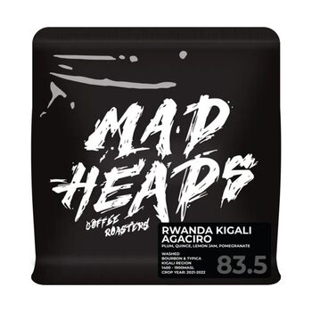 Кава в зернах, ТМ "Mad Heads" Rwanda Kigali Agaciro espresso, 250 г Кава в зернах, ТМ "Mad Heads" Rwanda Kigali Agaciro espresso, 250 г