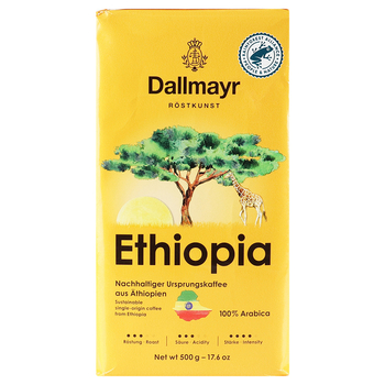 Кава мелена, ТМ "Dallmayr" Ethiopia 100% Арабіка, 500 г