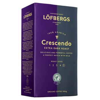 Кава мелена, ТМ "Lofbergs" Crescendo Extra Dark Roast 100% Арабіка, 500 г