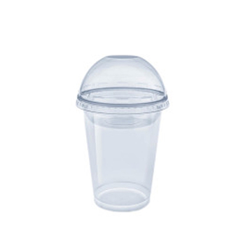 Стакан прозорий  PET Lite пластиковий 300 мл + кришка купольна