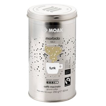 Кава мелена, ТМ "Moak" Morbido Bio Funk ж/б, 250 г