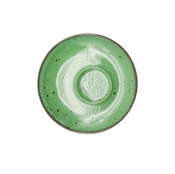 Блюдце exc., ТМ "INKER" Iris dots green, 12 см