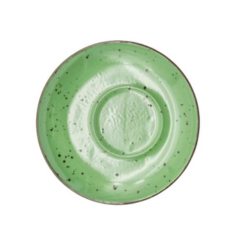 Блюдце exc., ТМ "INKER" Iris dots green, 14 см