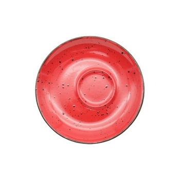 Блюдце exc., ТМ "INKER" Iris dots red, 12 см