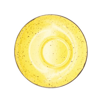 Блюдце exc., ТМ "INKER" Iris dots yellow, 14 см