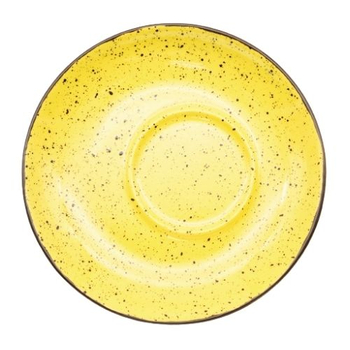 Блюдце exc., ТМ "INKER" Iris dots yellow, 16 см