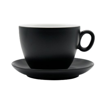 Чашка з блюдцем, ТМ "INKER" Black matt, 500 мл