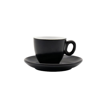 Чашка з блюдцем, ТМ "INKER" Black matt, 70 мл