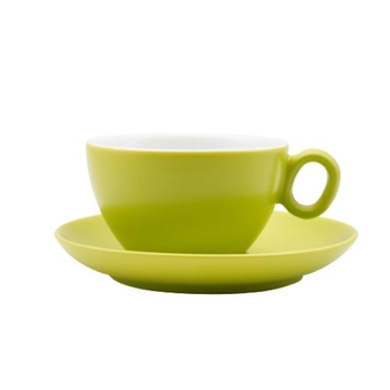 Чашка з блюдцем, ТМ "INKER" Green matt, 250 мл