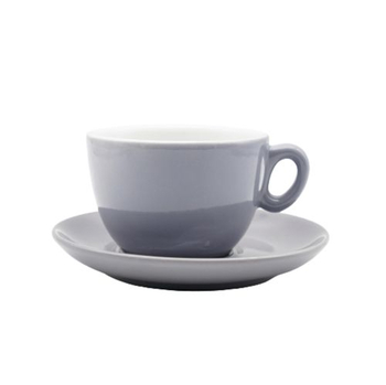 Чашка з блюдцем, ТМ "INKER" Light grey, 170 мл