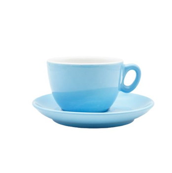 Чашка з блюдцем, ТМ "INKER" Luna blue gl.166, 170 мл