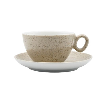 Чашка з блюдцем, ТМ "INKER" Sabbia ivory, 250 мл