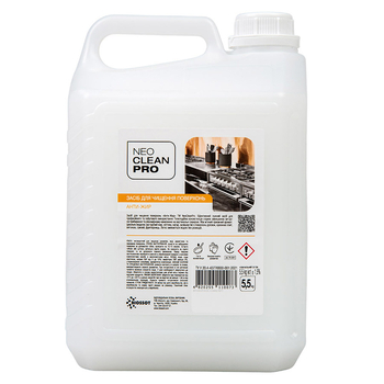 Засіб для чищення поверхонь, ТМ "NeoCleanPro" "Антижир" гелевий, лужний, 5л Засіб для чищення поверхонь, ТМ "NeoCleanPro" "Антижир" гелевий, лужний, 5л