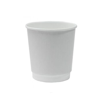 Стакан паперовий двошаровий білий Kraft, 110 мл