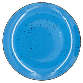 Тарілка плоска, ТМ "INKER" Iris dots blue, 21 см