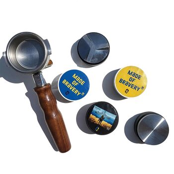 Темпер розрівнювач, TM "VD Coffee" патріотичний, в асортименті 53 мм, 54 мм, 57 мм, 58 мм