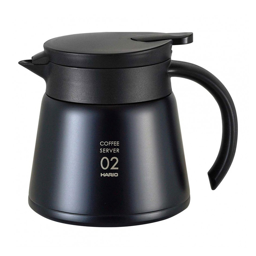 Чайник термос, ТМ "Hario" V60 02 VHS-60 чорний, 600 мл