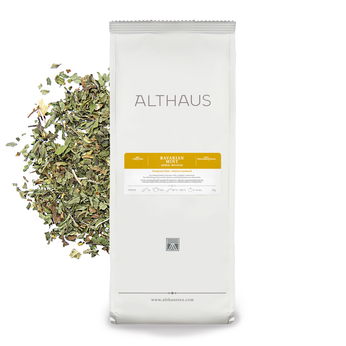 Чай листовий, ТМ "Althaus" Bavarian Mint (Баварська М'ята), 75 г