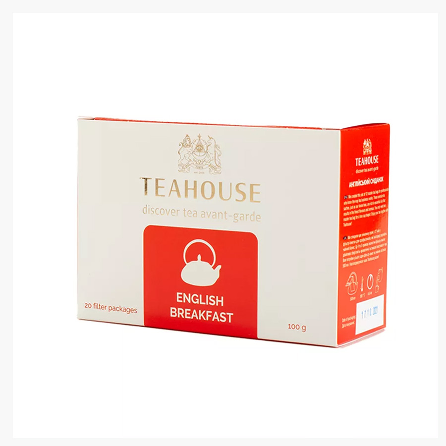 Чай пакетований, ТМ "Teahouse" Англійський Сніданок, 20х5 г