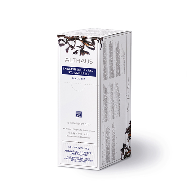 Чай пакетований, ТМ "Althaus" English Breakfast (Англійський сніданок), 15x4 г (Grand Pack)
