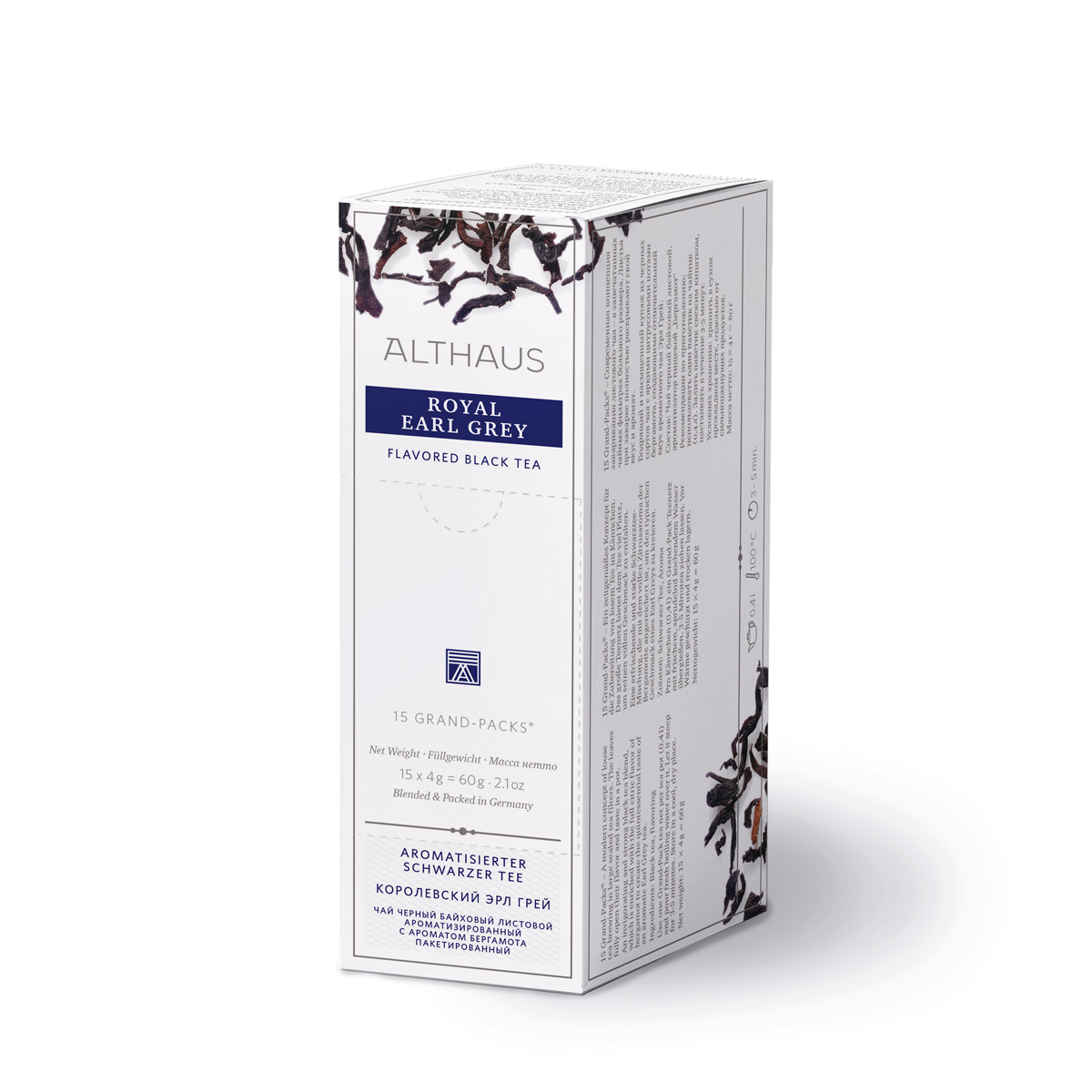 Чай пакетований, ТМ "Althaus" Royal Earl Grey (Граф Грей), 15x4 г (Grand Pack)