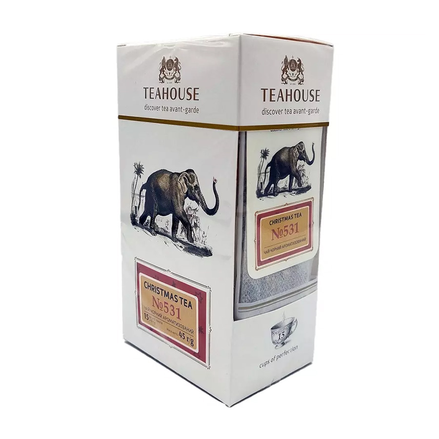 Чай пакетований, ТМ "Teahouse" Christmas Teа, 15х3 г