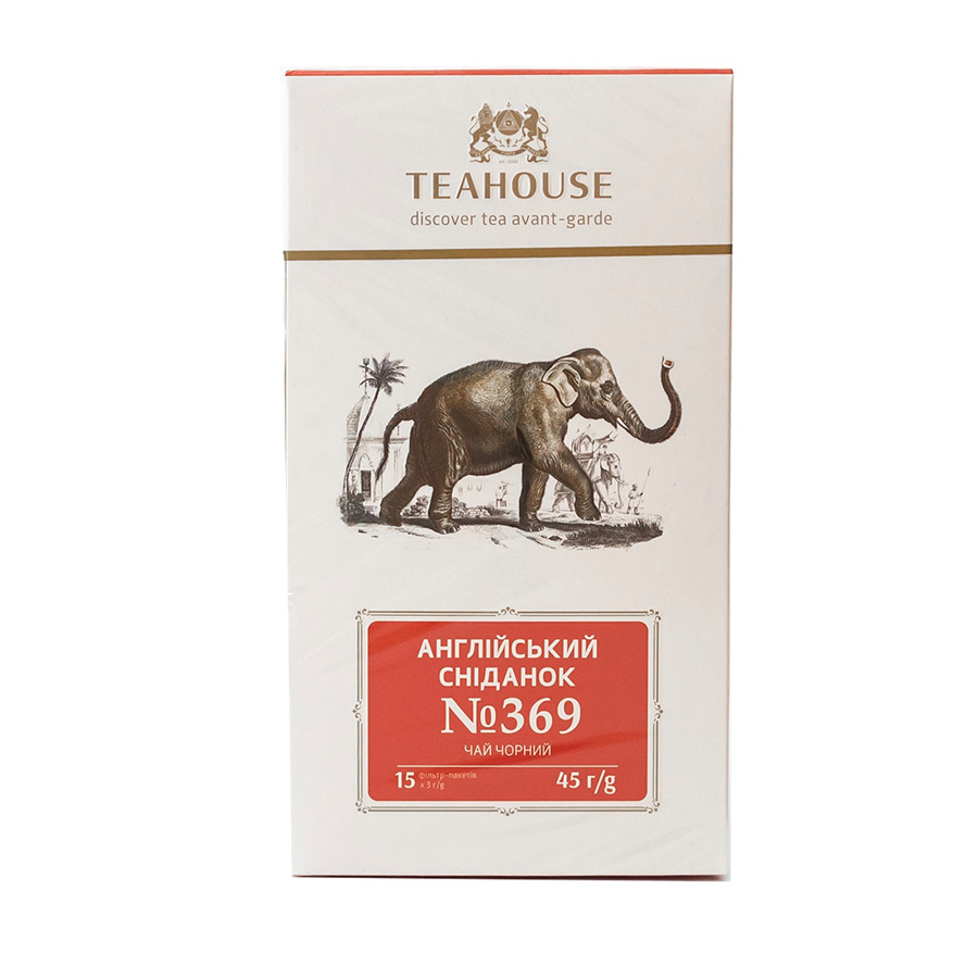 Чай пакетований, ТМ "Teahouse" Англійський сніданок, 15х3 г