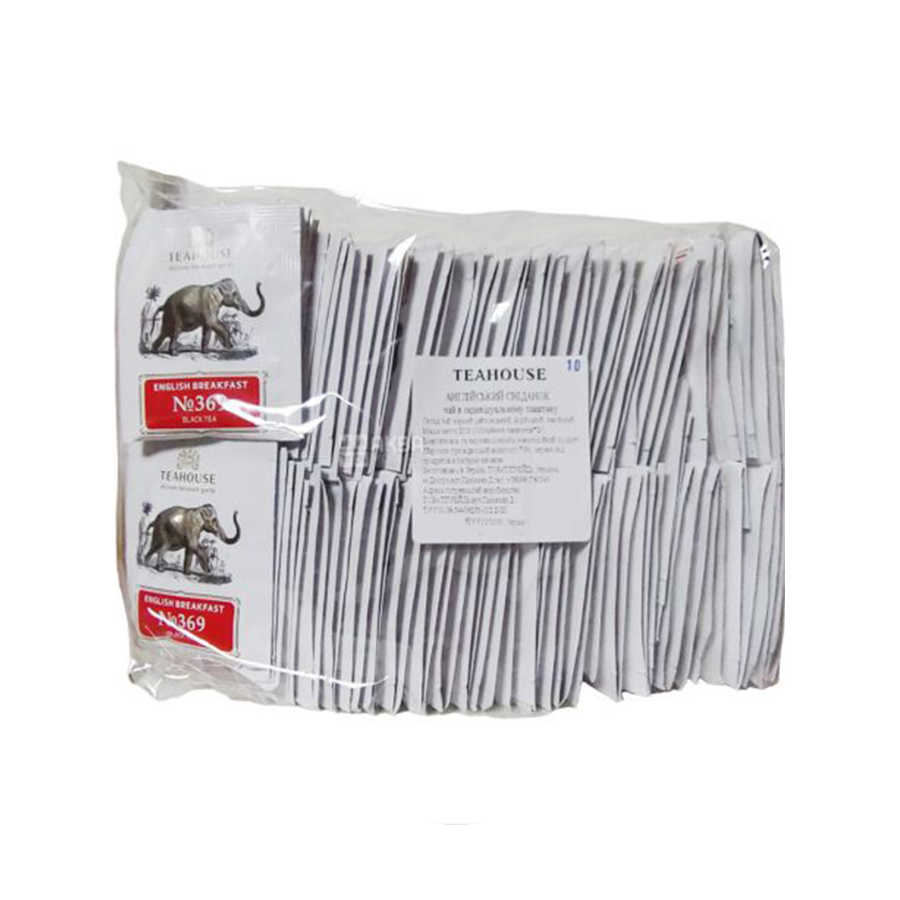 Чай пакетований, ТМ "Teahouse" Англійський сніданок, в конверті Слон 100x2 г (Deli Packs)