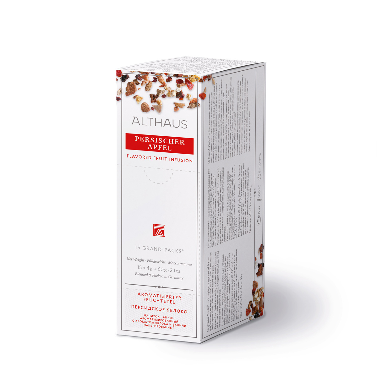 Чай пакетований, ТМ "Althaus" Persischer Apfel (Персидське яблуко), 15x4 г (Grand Pack)