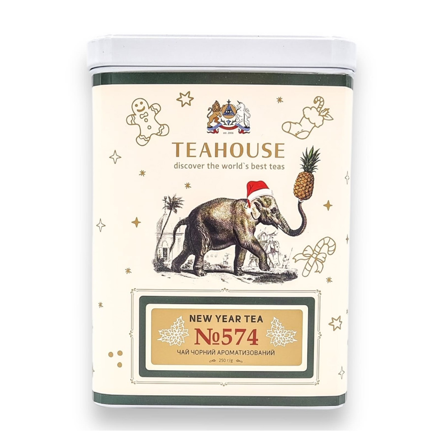 Чай листовий, ТМ "Teahouse" New Year Tea ж/б, 250 г