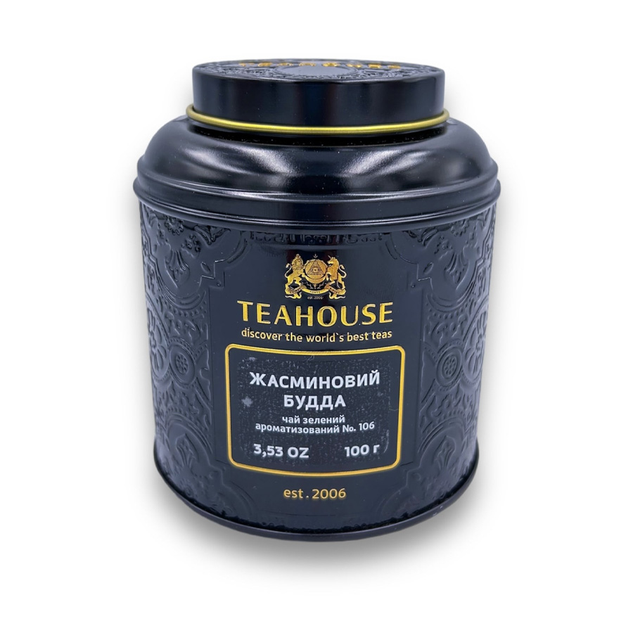 Чай листовий, ТМ "Teahouse" Жасминовий Будда ж/б, 100 г