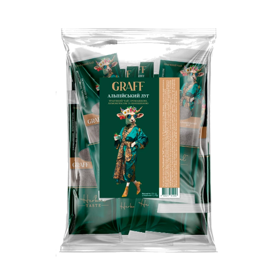 Чай трав'яний Graff Альпійський луг 125 г (в кадді-пакетиках 50×2,5 г)