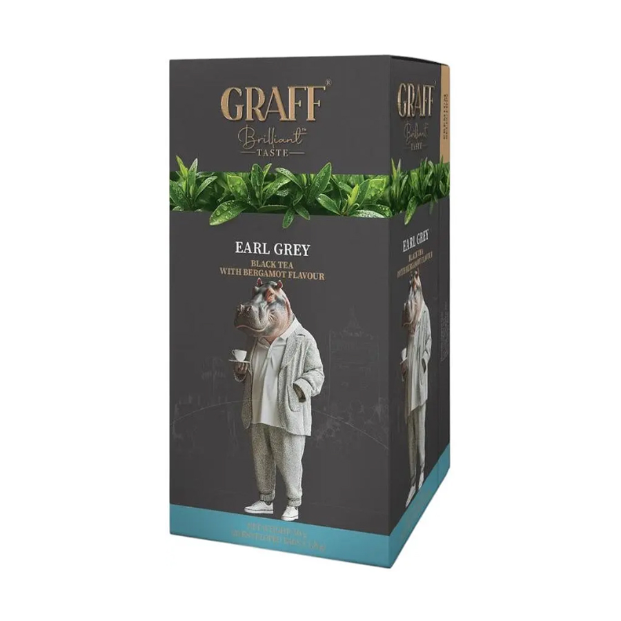 Чай чорний з ароматом бергамоту Graff Граф Грей 36 г (в саше 20×1,8 г)
