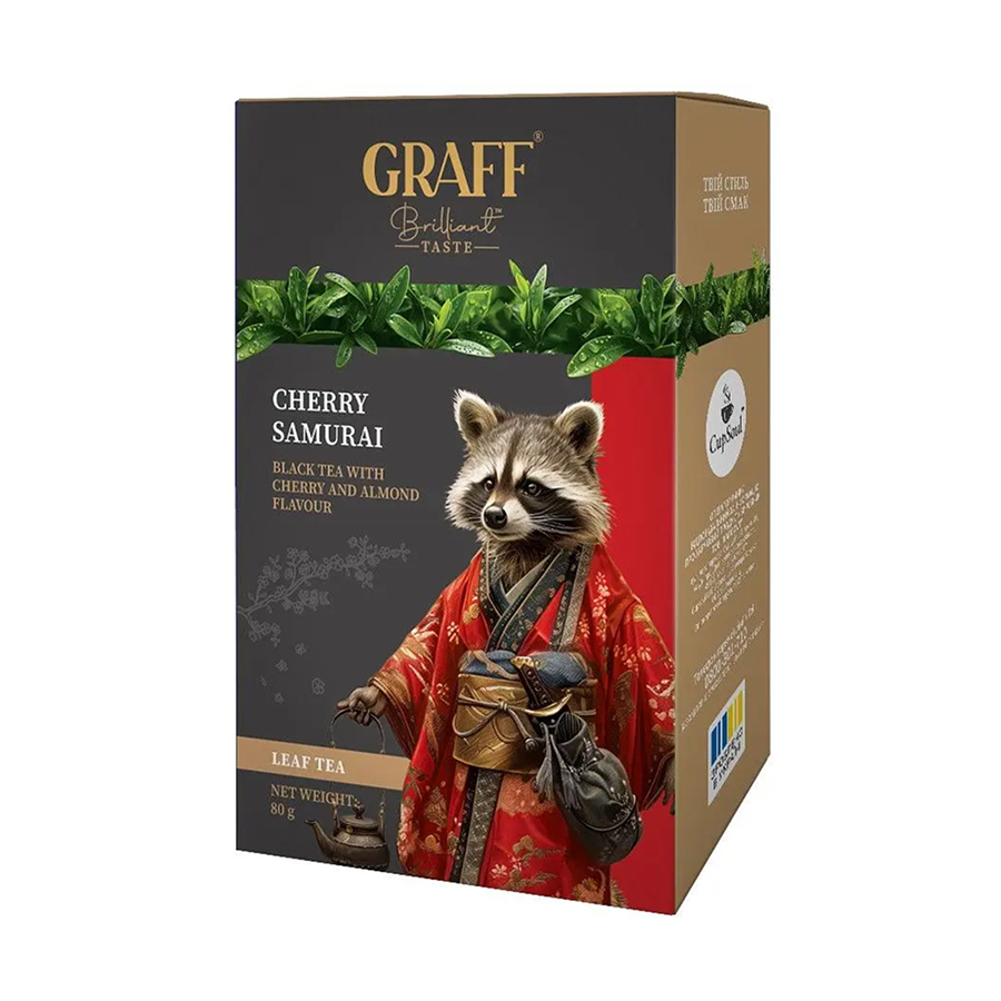 Чай чорний Graff Вишневий Самурай 30 г (в саше 20×1,5 г)