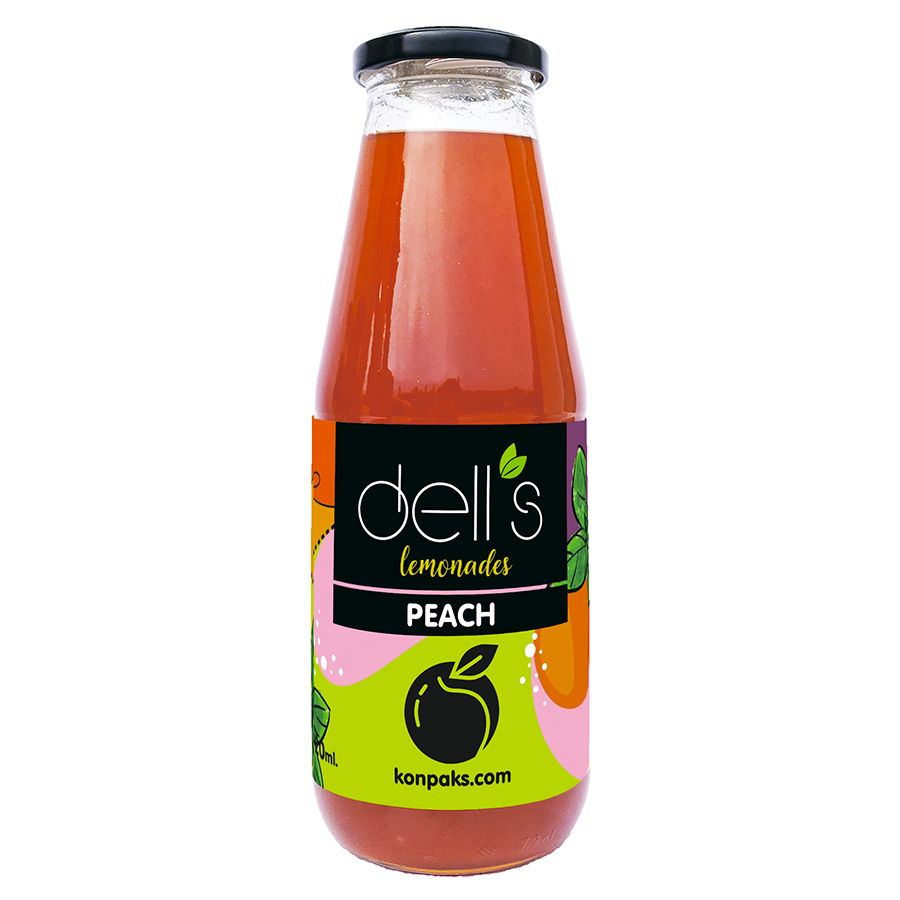 Фруктове пюре, ТМ "Dell's" Персик (скло), 720 мл