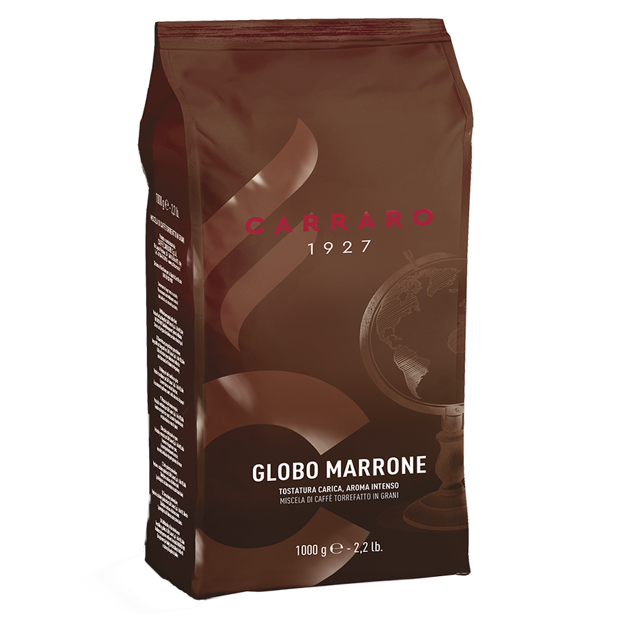 Кава в зернах, ТМ "Carraro" Globo Marrone 60/40, 1 кг