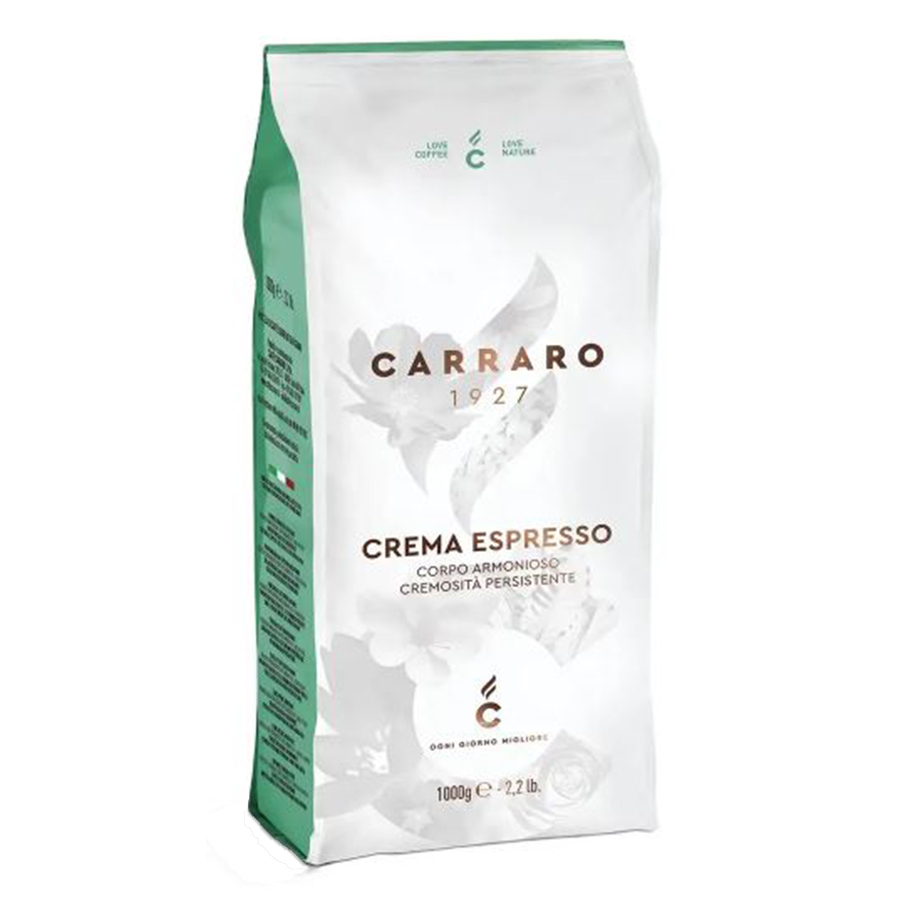 Кава в зернах, ТМ "Carraro" Crema Espresso, 1 кг