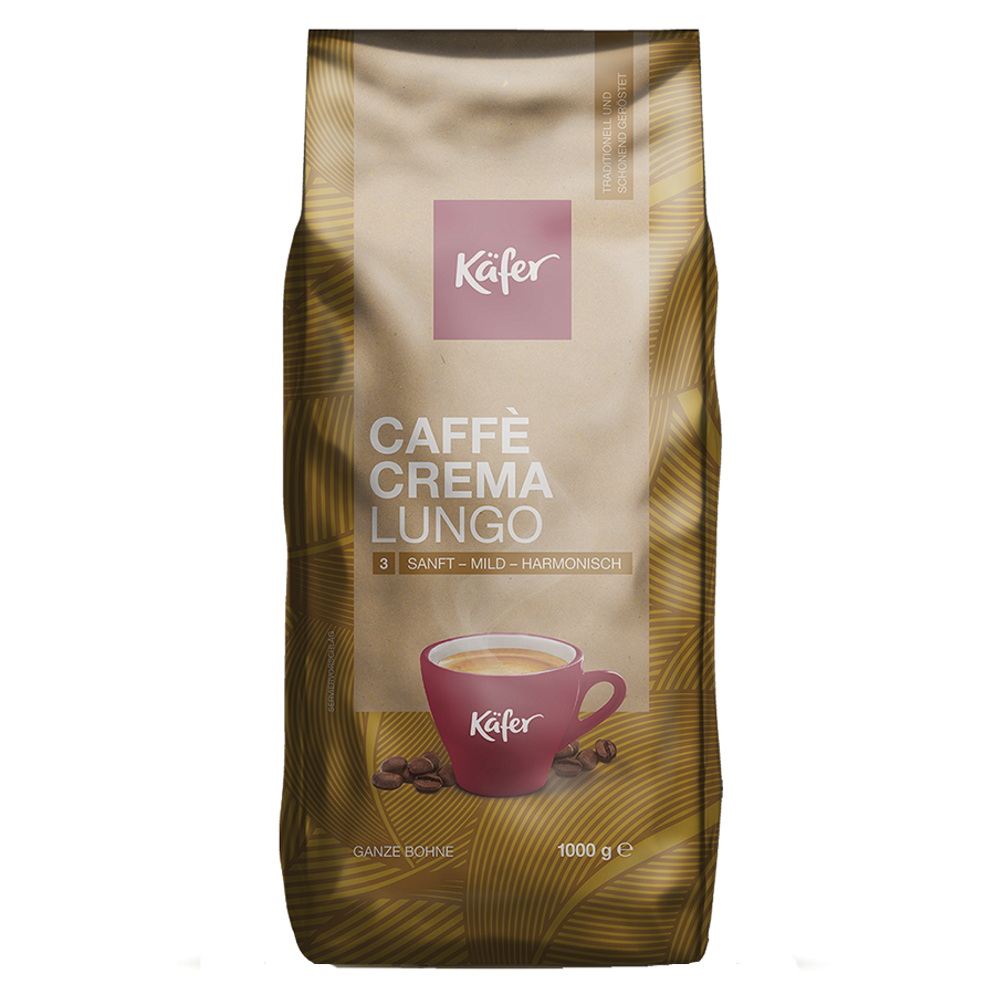 Кава в зернах, ТМ "KAFER" Caffe Crema Lungo, 1 кг