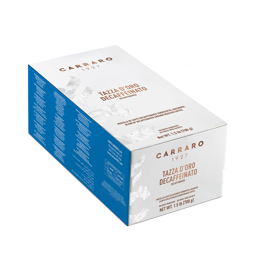 Кава в монодозах, TM "Carraro" Tazza d'Oro Decaffeinato (без кофеїну), 100 шт