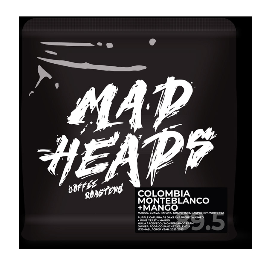 Кава в зернах, ТМ "Mad Heads" Colombia Monteblanco + Mango filter, 250 г