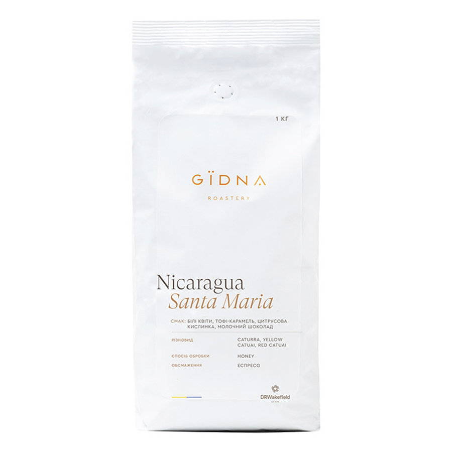 Кава в зeрнах, TM "Gidna" Nicaragua Santa Maria Honey Espresso, 1 кг