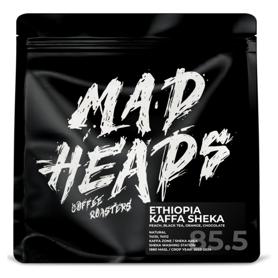 Кава в зернах, ТМ "Mad Heads" Ethiopia Kaffa Sheka espresso/filter, 1кг