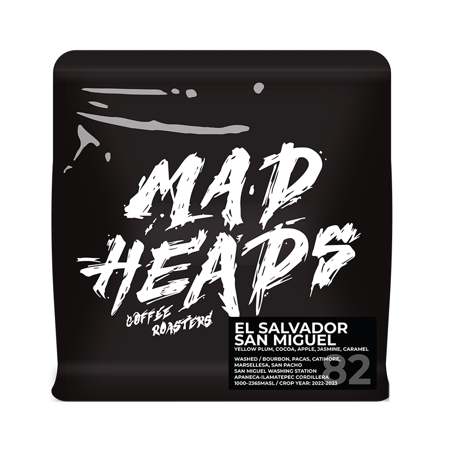Кава в зернах, ТМ "Mad Heads" El Salvador San Miguel espresso, 250 г