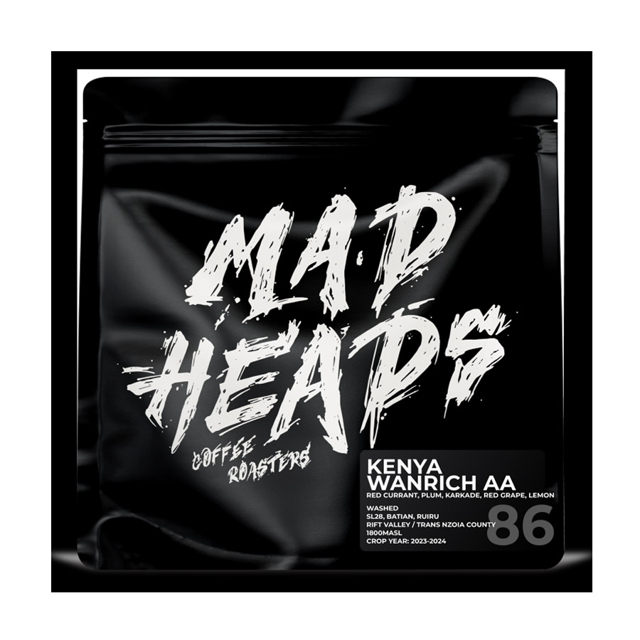 Кава в зернах, ТМ "Mad Heads" Kenya Wanrich AA filter, 250 г
