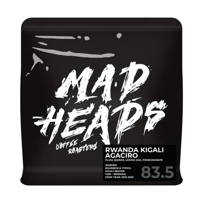 Кава в зернах, ТМ "Mad Heads" Rwanda Kigali Agaciro espresso, 250 г