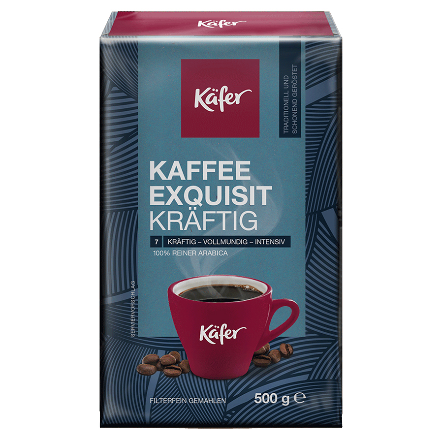 Кава мелена, TM "KAFER" Exquisit Kraftig 100% Арабіка, 500 г