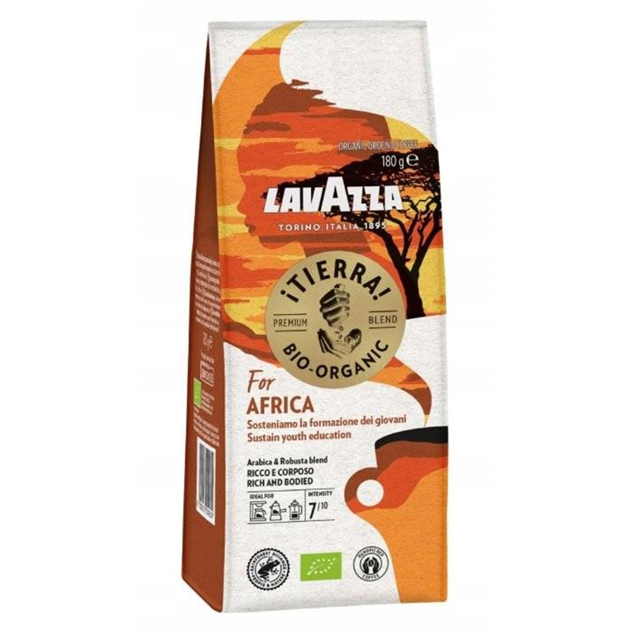 Кава мелена, ТМ "Lavazza" Tierra For Africa Bio Organic, 180 г