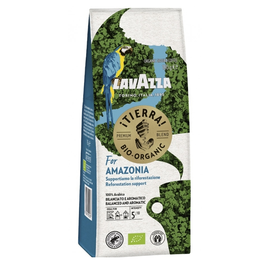 Кава мелена, ТМ "Lavazza" Tierra For Amazonia Bio Organic, 180 г