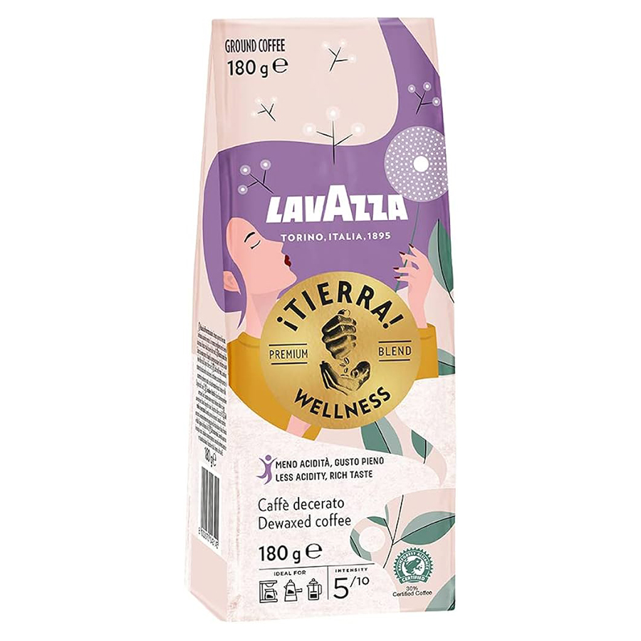 Кава мелена, ТМ "Lavazza" Tierra Wellness, 180 г