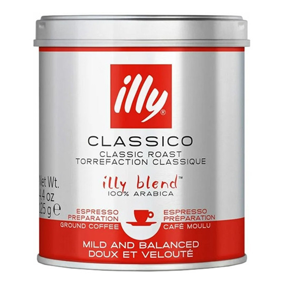 Кава мелена, ТМ "Illy" Classico ж/б, 125 г